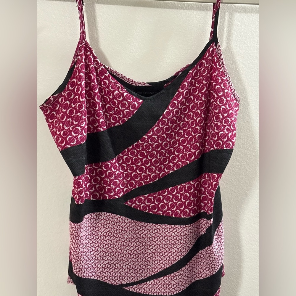 Worthington Pink and Black Camisole Top